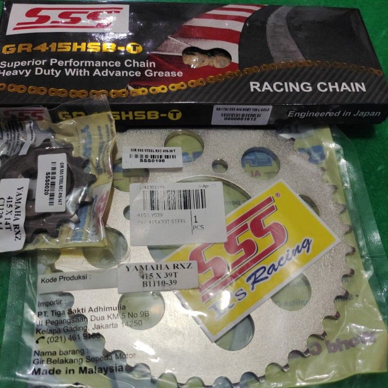 GEAR SET SSS YAMAHA RXZ 415