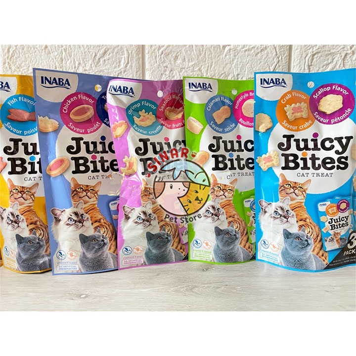 Ciao Juicy Bites 3 x 11.3GR Cat Snack Kucing isi 3Packs Jajan Cemilan