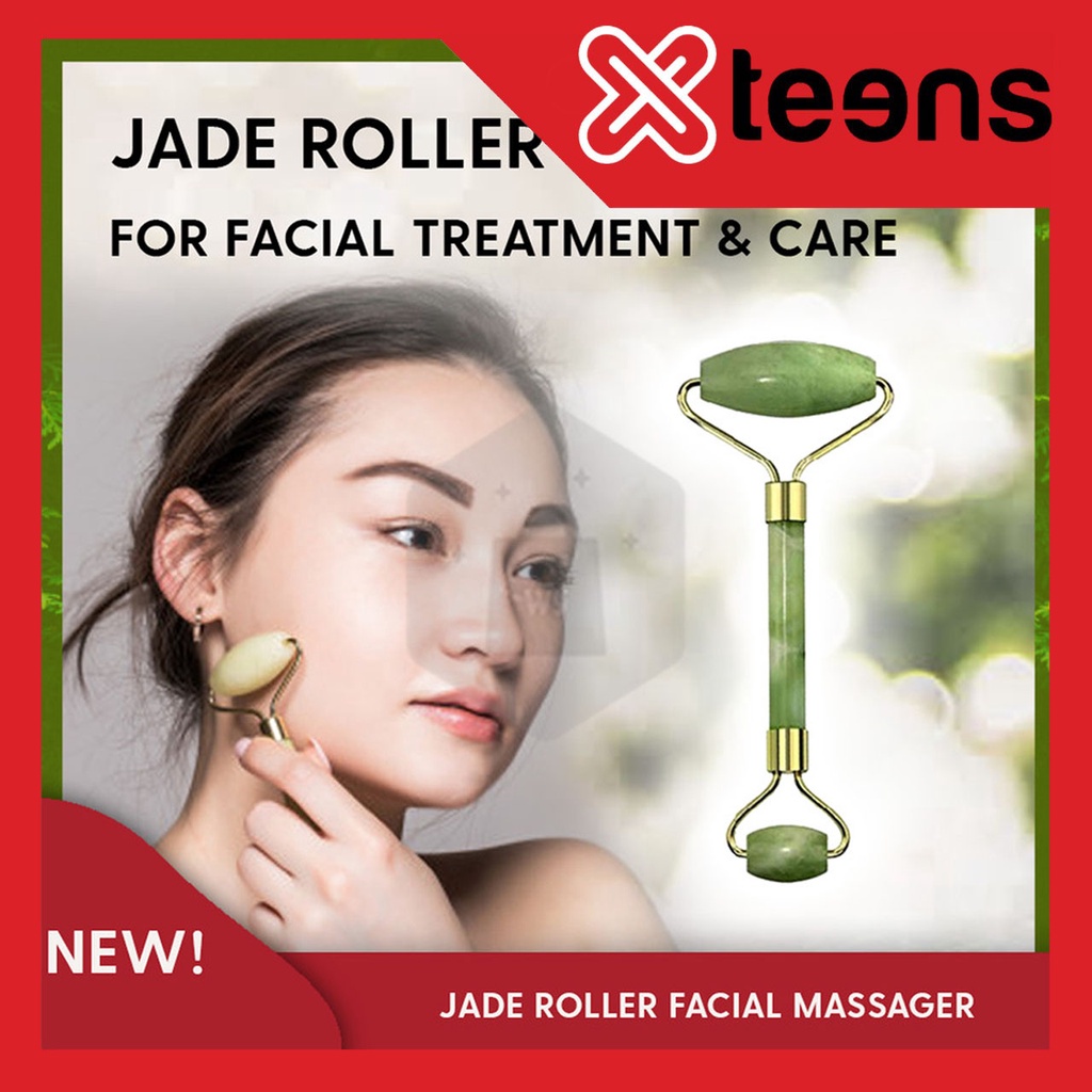 JADE ROLLER FACIAL TREATMENT CARE Alat Pijat Muka Wajah Jade Roller