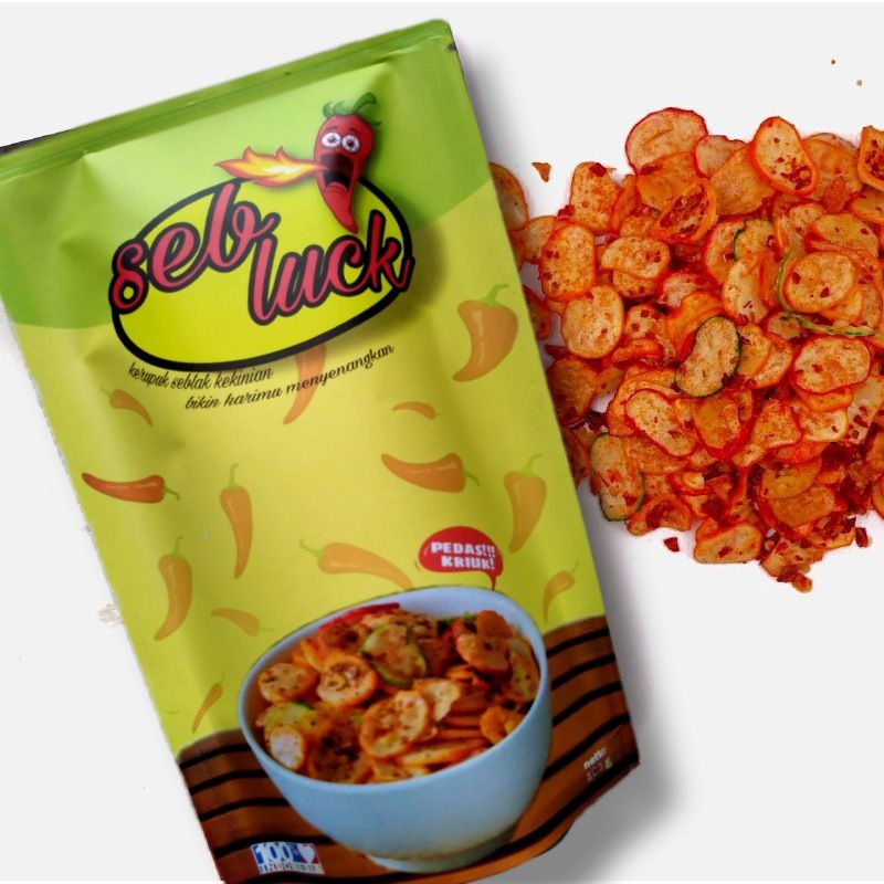 

Kerupuk Seblak Bantet Pedas Daun Jeruk Cemilan Gurih