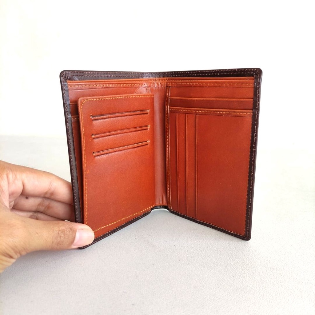 Dompet Lipat BRODO TC Kulit Asli Cowok Pria Laki-Laki bisa COD - Originale Leather Wallet