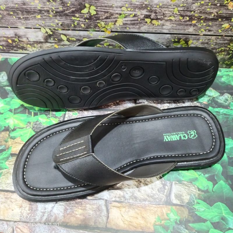 SANDAL JEPIT PRIA ASLI KULIT BIG SIZE...44.45.46