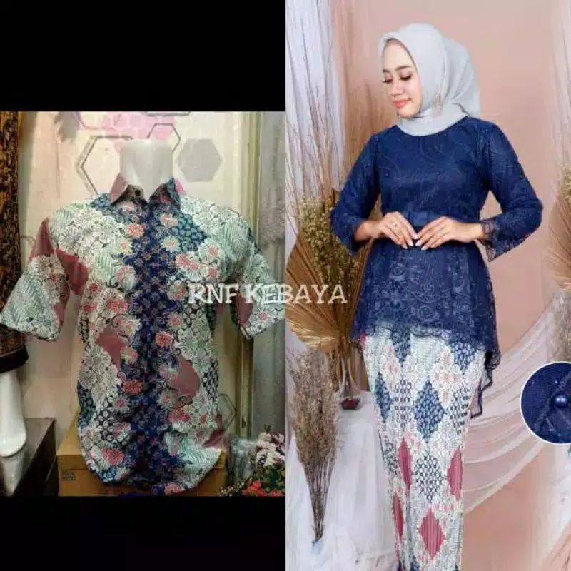 RNF>KEBAYA COUPLE/KEBAYA WISUDA COUPLE/KEBAYA TULLE/KEMEJA BATIK COUPLE