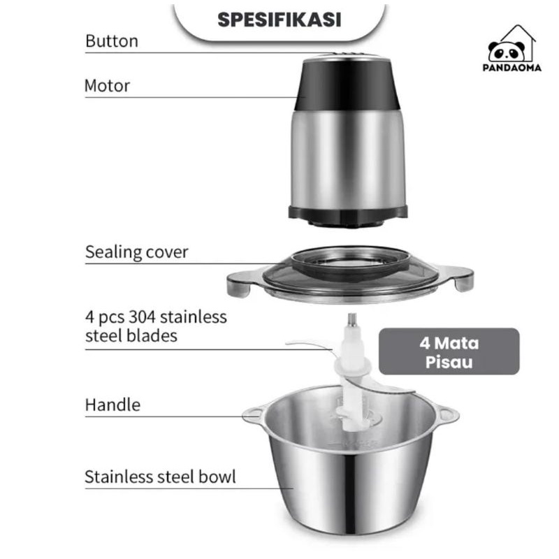 PANDAOMA FOOD CHOPPER