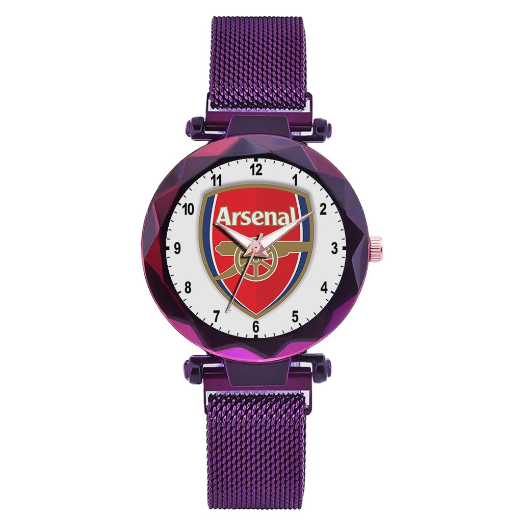 Jam Tangan Wanita Custom - ARSENAL 2 Free Box &amp; Batre Cadangan