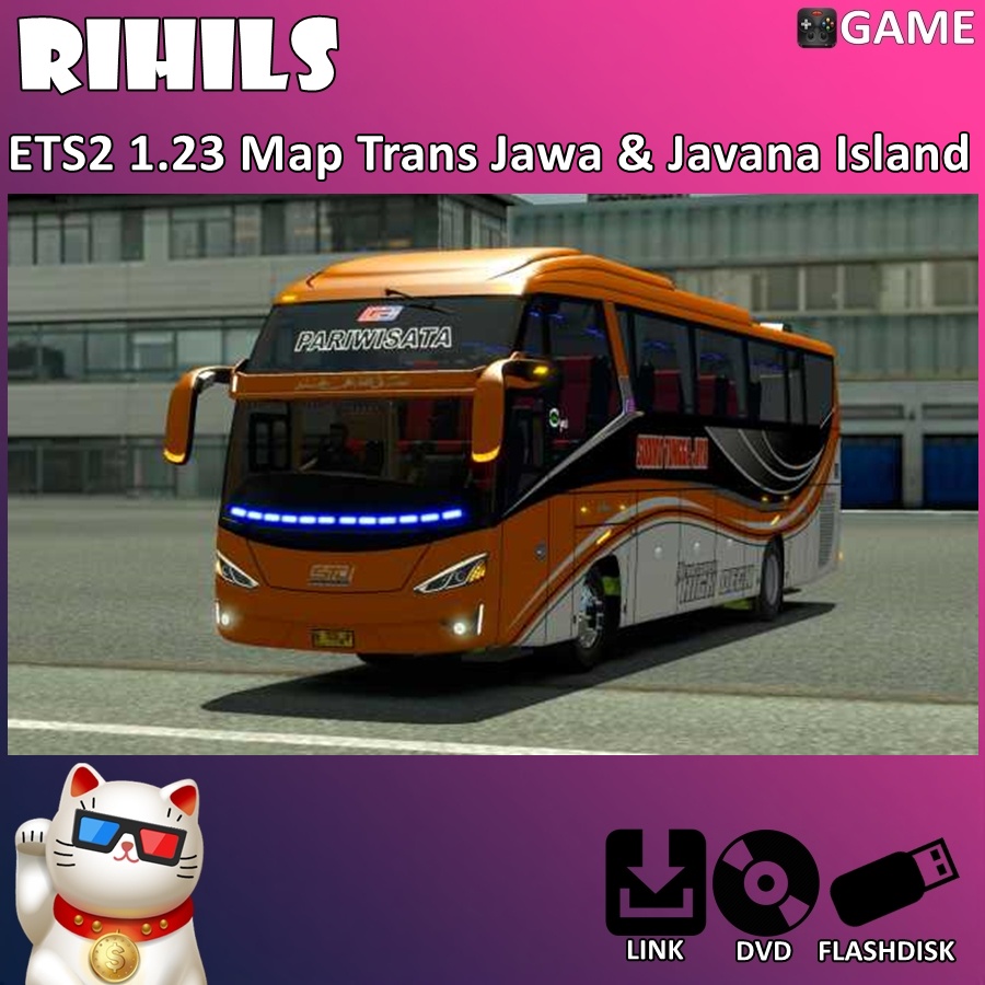 ETS2 1.23 Map Trans Jawa & Javana Island Game untuk PC Laptop