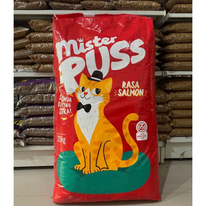 mister puss 20kg makanan kucing mister puss