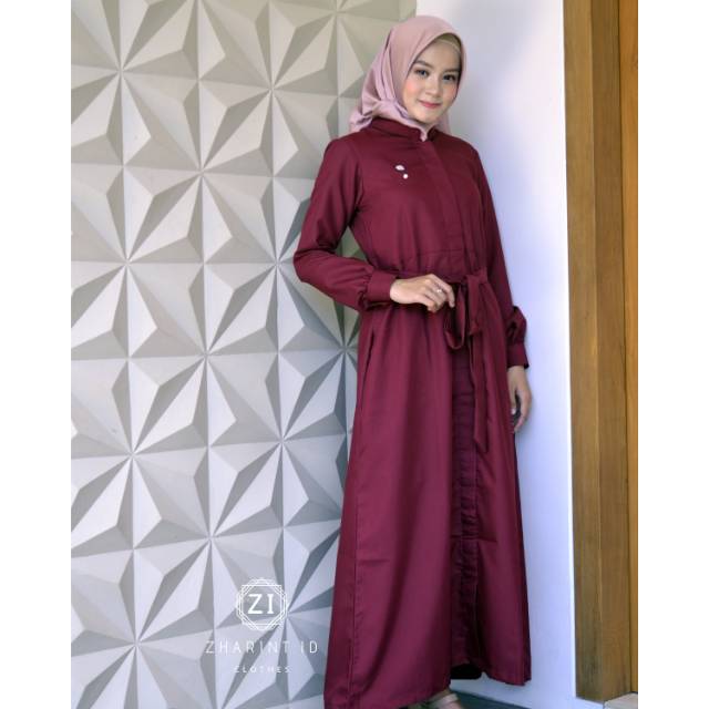 Zashi dress maroon