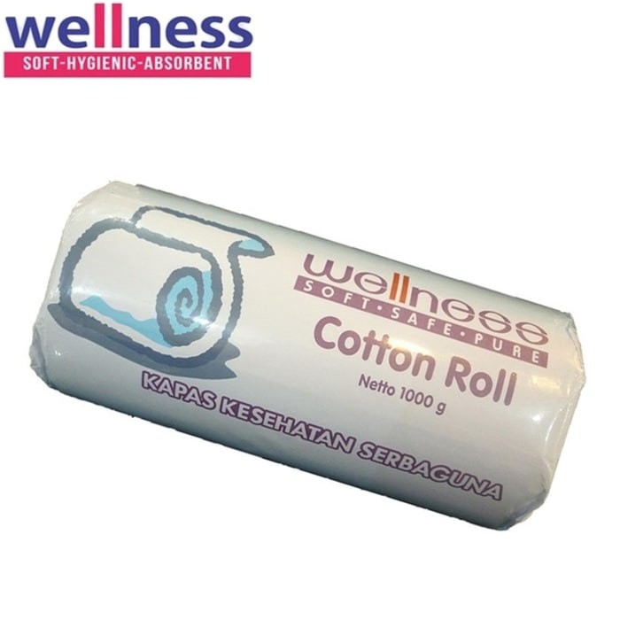 Ibu & Bayi - Perawatan Bayi - Kapas & Tissue - Wellness Kapas Gulung \U002F Cotton Roll 1000Gr