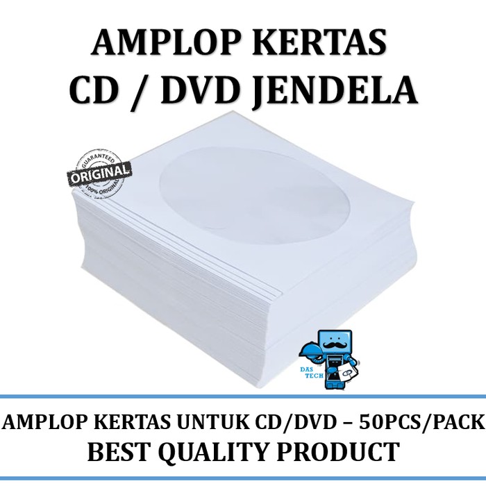 

Amplop Kertas CD / DVD Jendela 1 Pack isi 50 pcs