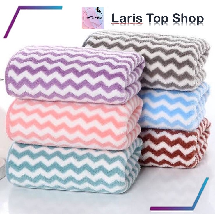 Handuk Mandi Dewasa Salur 140x70cm / Handuk Mandi 70 140 Murah / Handuk Mandi Quick Dry Microfiber Super Lembut / Handuk Zig Zag Lembut / Handuk Mandi Dewasa / Handuk Mandi Microfiber Dewasa / Handuk Mandi Anak / Handuk Jumbo