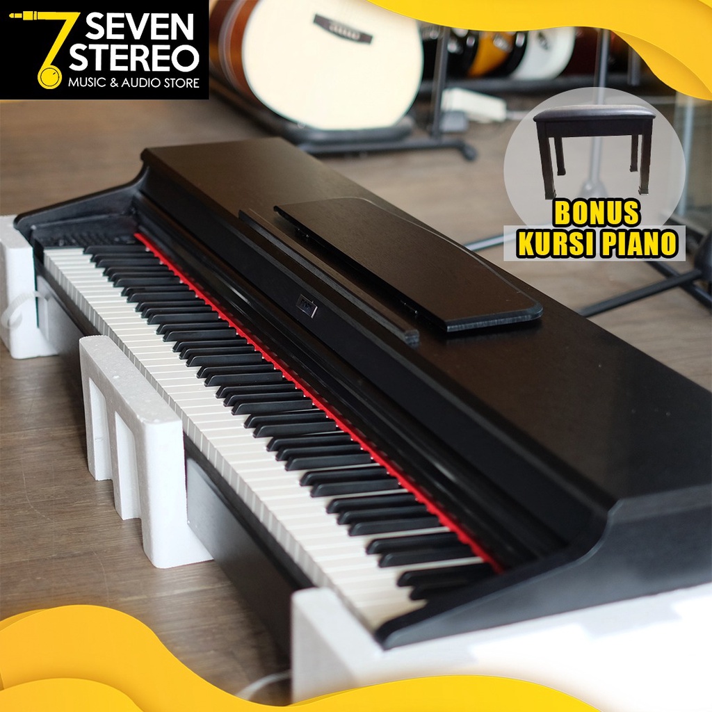 FORT BELGICA Digital Piano Keyboard Piano Premium Classic bukan YAMAHA - Hitam