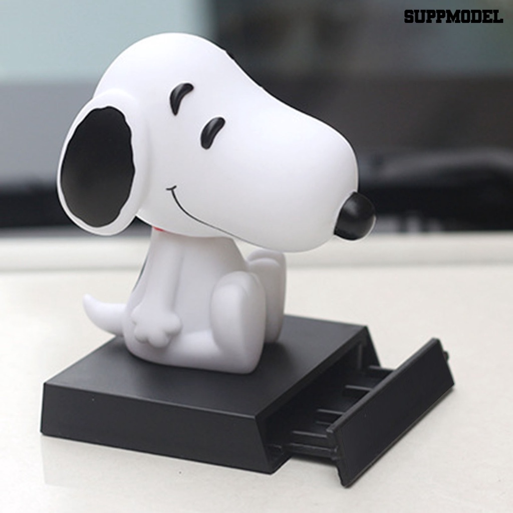 Boneka Kartun Snoopy Kepala Goyang Untuk Dekorasi Interior Mobil