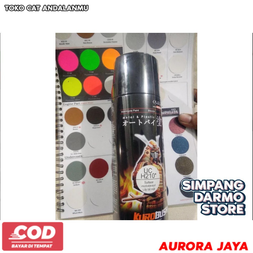 cat semprot spray SAMURAI epoxy abu abu UC H210 -  Toko Cat Aurora