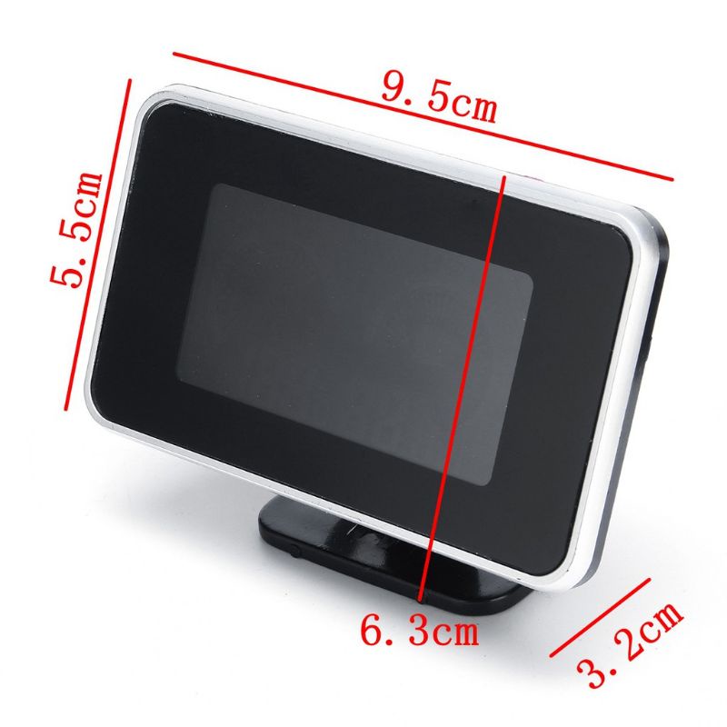 2in1 LCD Digital Pengukur Temperatur Air Voltmeter Tekanan Udara