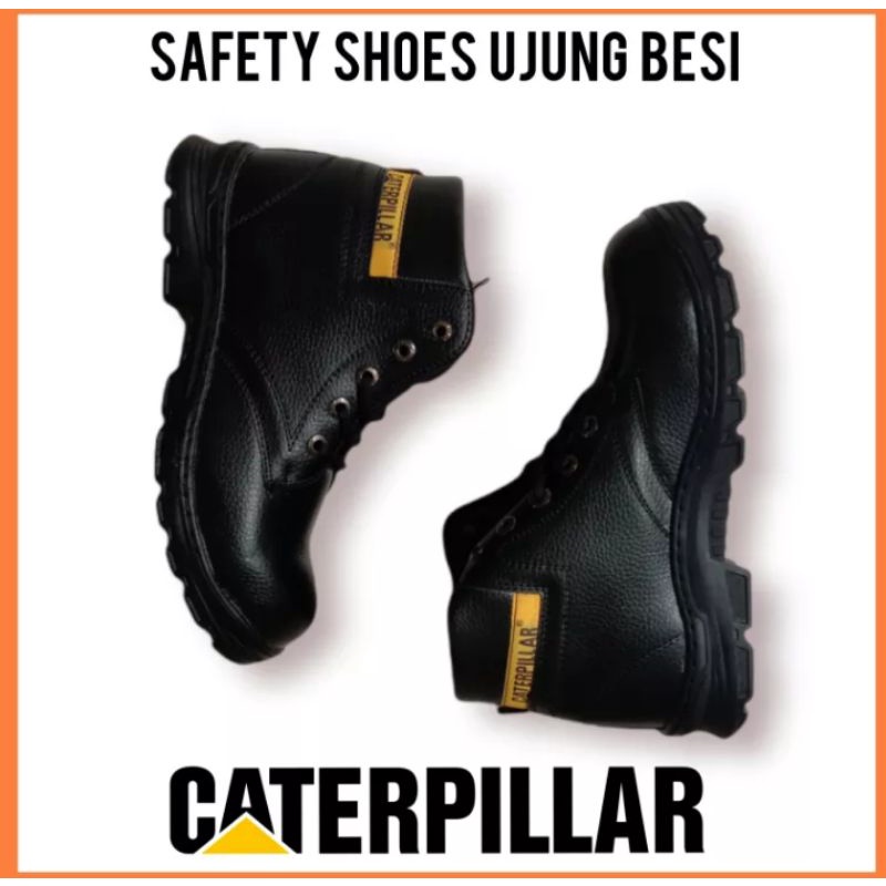 Sepatu Safety Boots Pria Ujung Besi Sepatu Proyek