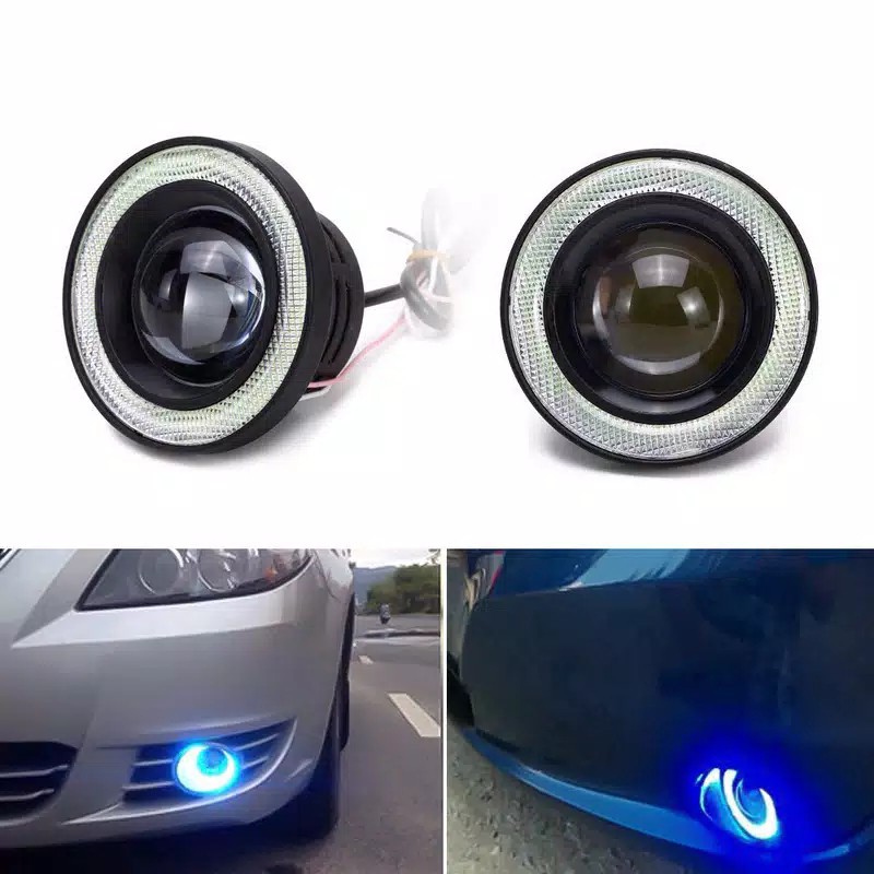 LED FogLamp Angel Eyes Xenia Avanza Livina Ertiga Agya Calya Sirion Vitara March Sepasang