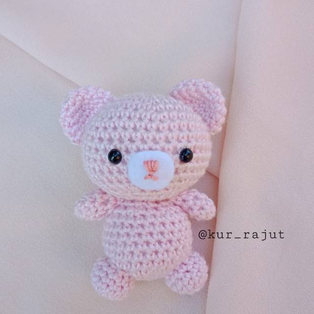 Boneka Rajut Mini Beruang (Amigurumi Mini Bear)