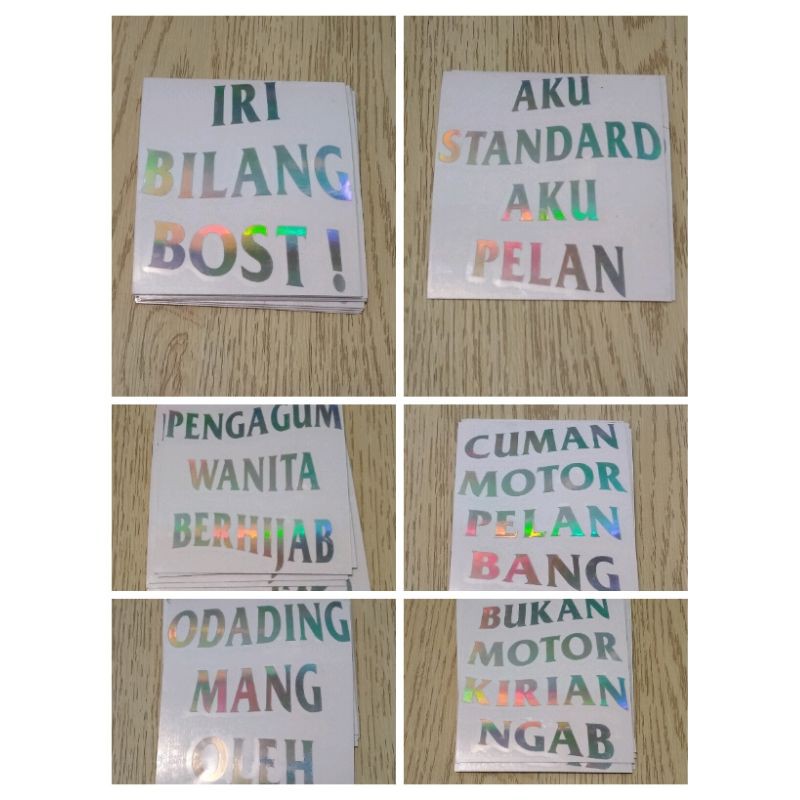 STICKER IRI BILANG BOS,PENGAGUM WANITA BERBHIJAB DLL