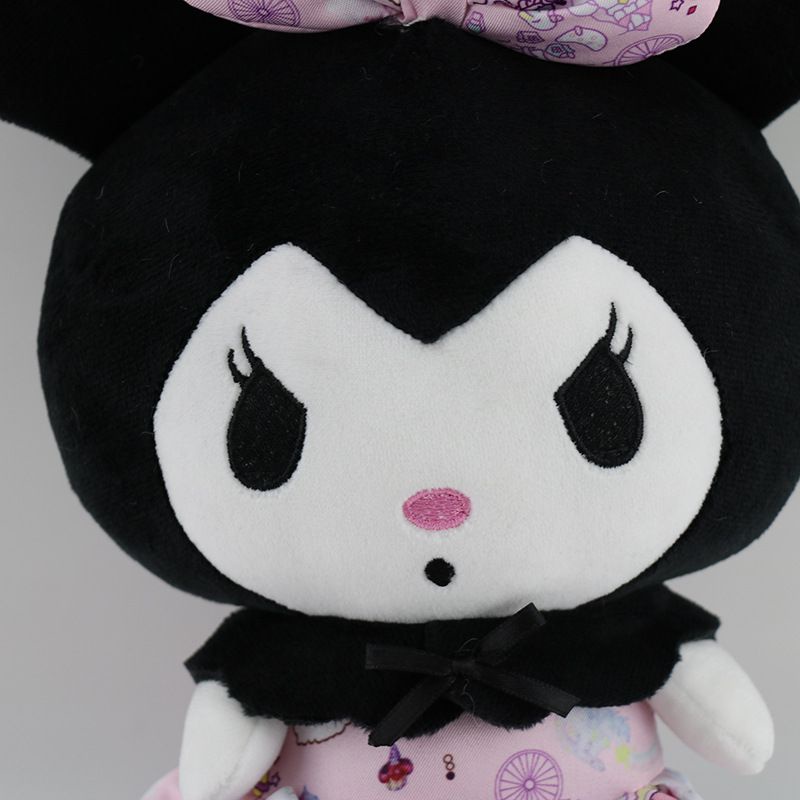 25cm/9.8in Kuromi Kawaii  Plush Toy Princess Dress Stuffed Doll Cartoon Soft Gift HOT