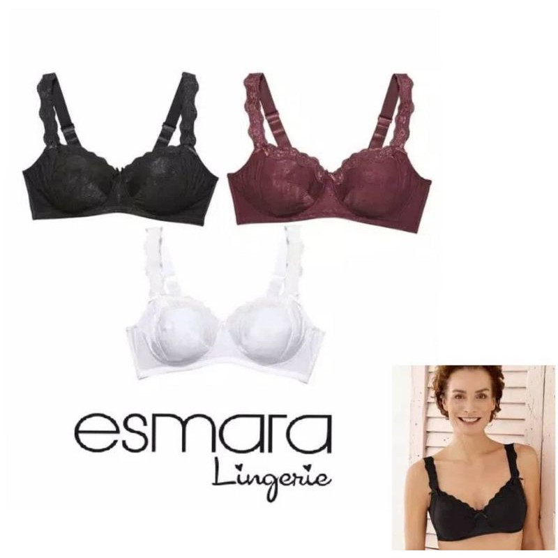 Big Size Bra Tanpa Kawat Esmara Lace Rope