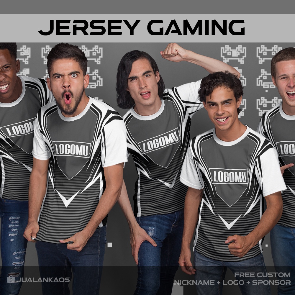 Baju Kaos Jersey Gaming ESports 1 Printing Custom