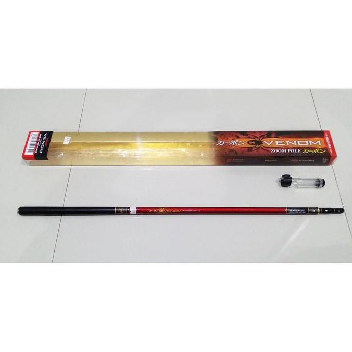 Joran Pancing Tegek Zoom Pole Maguro Venom 450 High Carbon
