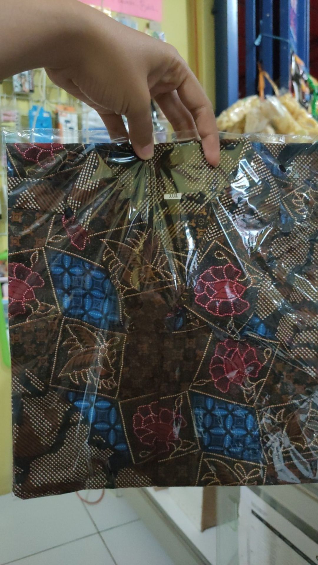 Bswart Batik Hrb026 Kenongo Hem Pendek Anjani Biru Pekalongan M L Xl Batik Pria Murah Modern Grosir