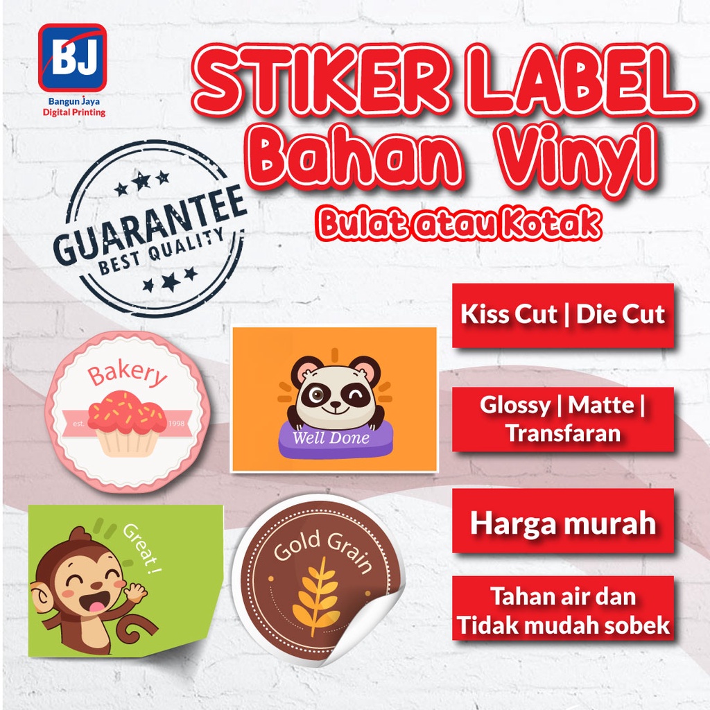 

Cetak Stiker Label Kemasan Produk Vinyl - Stiker Vinyl Satuan | Stiker Label Custom Murah