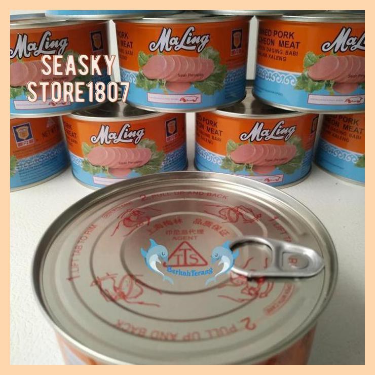 

[ MA LING CANNED PORK / DAGING BABI MALING LUNCHEON MEAT 397GR - TTS BESAR]