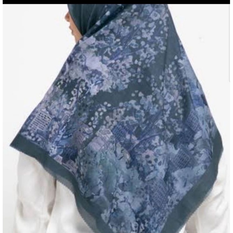 New York Series Buttonscarves Voal Square size XL/Syar'i warna Dumbo