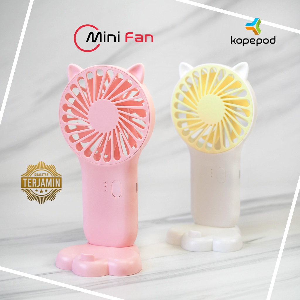 MINIFAN KIPAS ANGIN PORTABLE KOREAN DESIGN 3 SPEED SLIM DESIGN