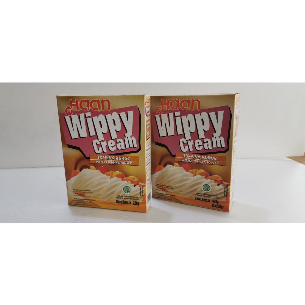 

Haan Wippy Cream/Instant Topping Powder/Topping Bubuk 200gr, 400gr