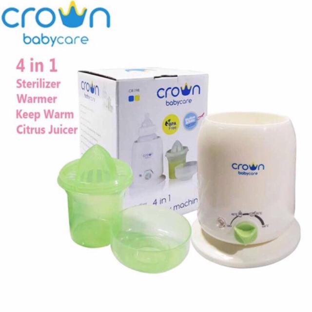 Baby warmer sterilizer crown 4 in 1 machine / penghangat susu bayi