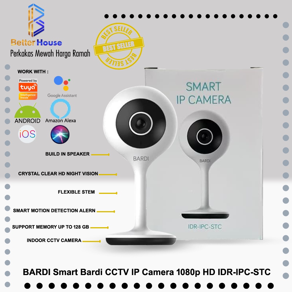 BARDI Smart Bardi CCTV IP Camera 1080p HD IDR-IPC-STC ( indoor ) Bardi Smart Home