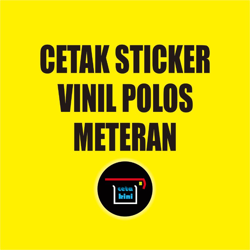 

Cetak Sticker Vinil Polos Meteran