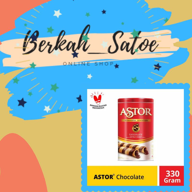 

ASTOR WAFER CHOCOLATE KALENG 330 gram ASTOR COKLAT