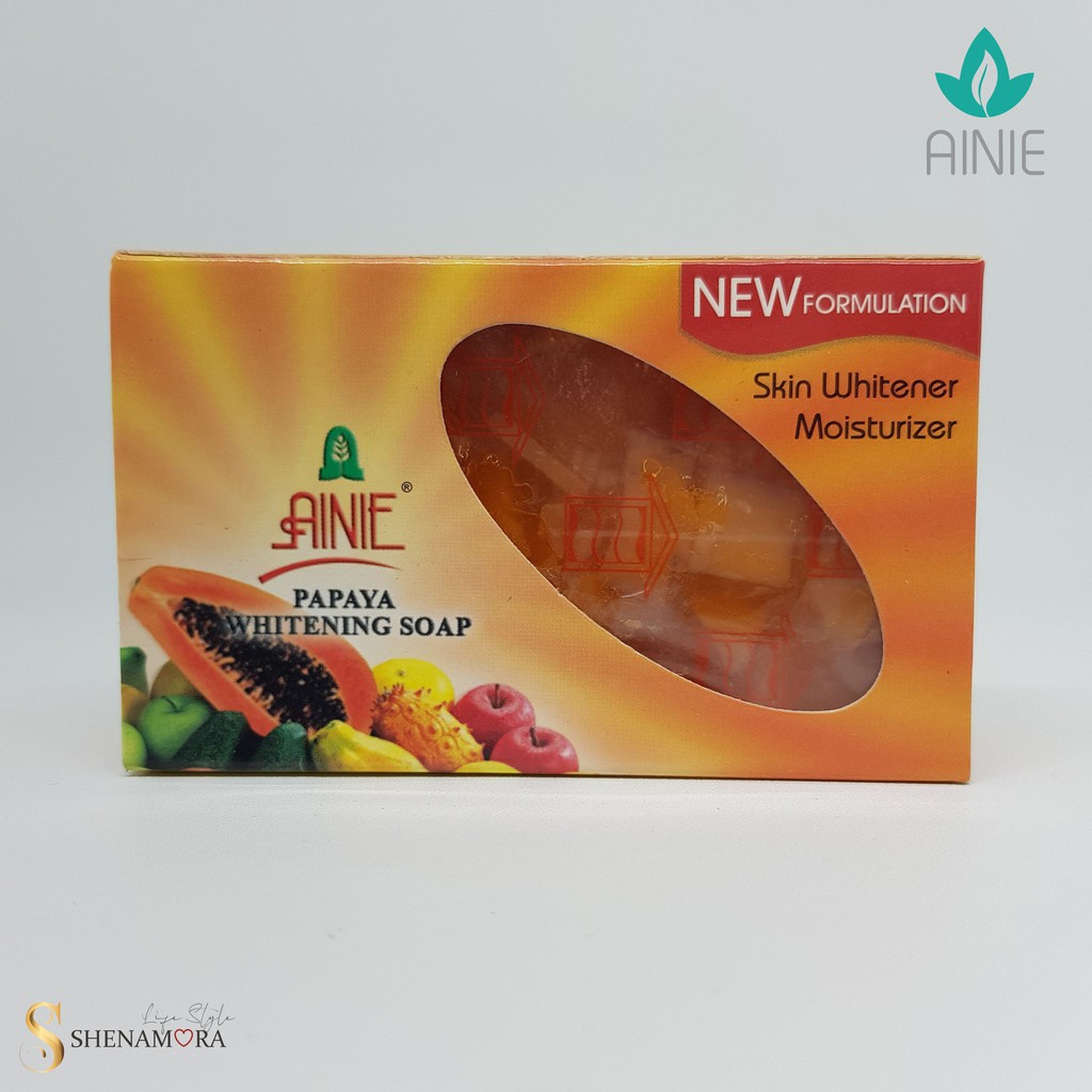 Ainie Sabun Trans White Papaya Vit. A, B, C &amp; E - 135 Gram