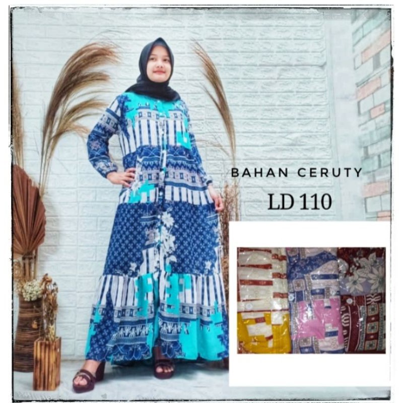 GAMIS SYARI CERUTY KEMBANG / GAMIS SYARI BUSUI / GAMIS SYARI FLOWER / GAMIS CERUTY BUNGA