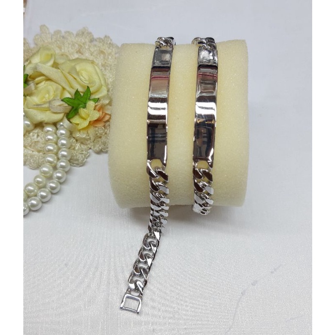 Gelang Rantai Xuping Plat Warna Silver,