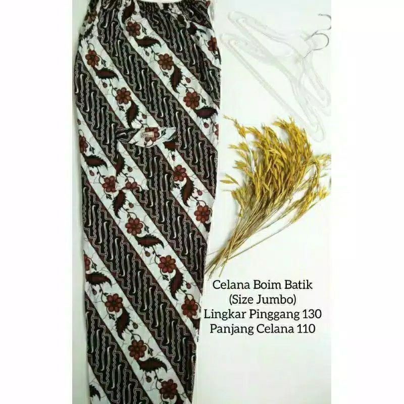 Celana Boim Batik Dewasa fit to XXL /JUMBO Panjang Santai Extra Big Size Supplier