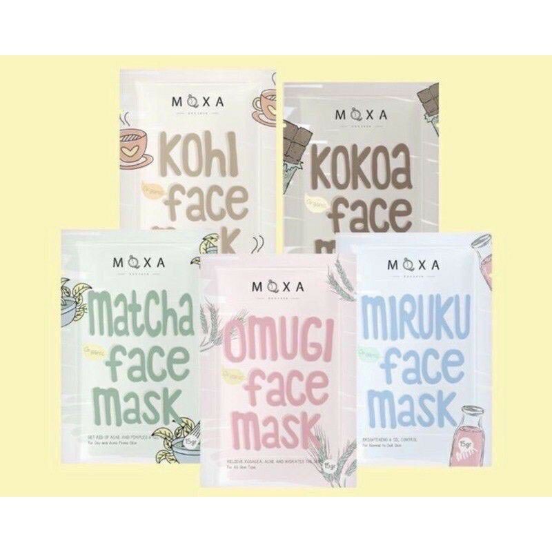 [READY BISA COD] MOXA MASKER WAJAH ORGANIK OMUGI HATOMUGI SKIN CONDITIONER WASH OFF VIRAL
