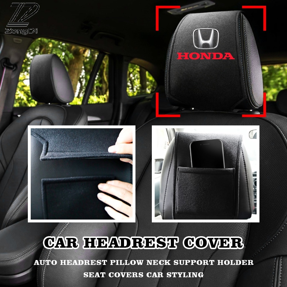 Bantal Sandaran Kepala Jok Mobil Untuk Honda Mugen Civic Fit City CR-V HR-V BR-V