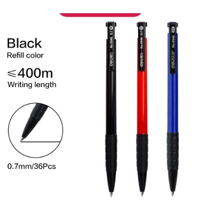 

pulpen 1 pc 3 warna retractable isi tinta tebal 6546