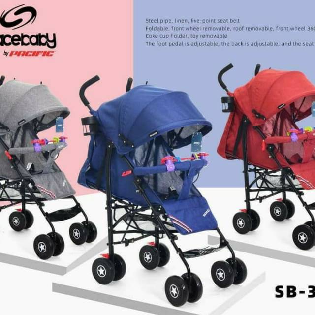 stroller baby spacebaby pacific SB–319Q Kereta dorong stroller baby