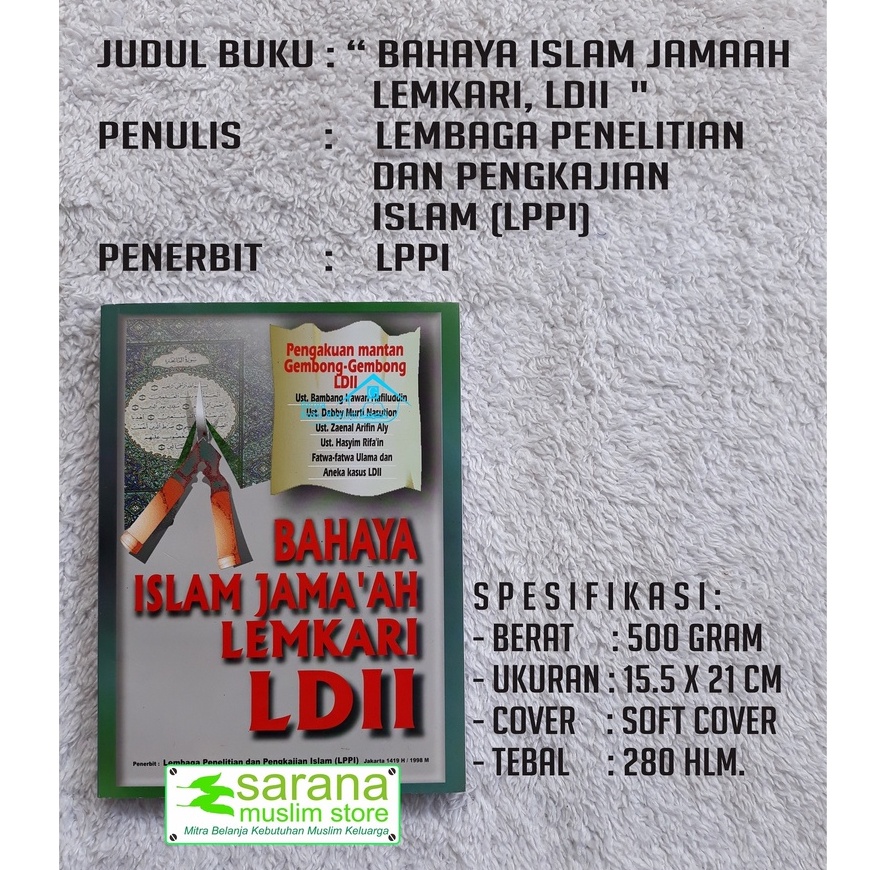 BUKU BAHAYA ISLAM JAMAAH LEMKARI, LDII