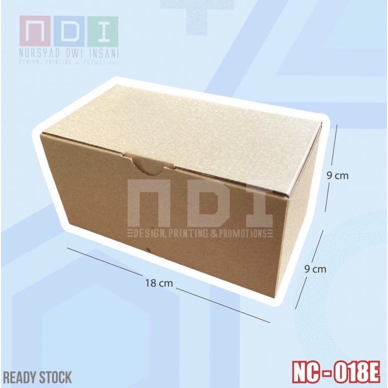 

DUS BOX CORRUGATED 1 PAK (ISI 20 pcs)Uk. 18x9x9cm