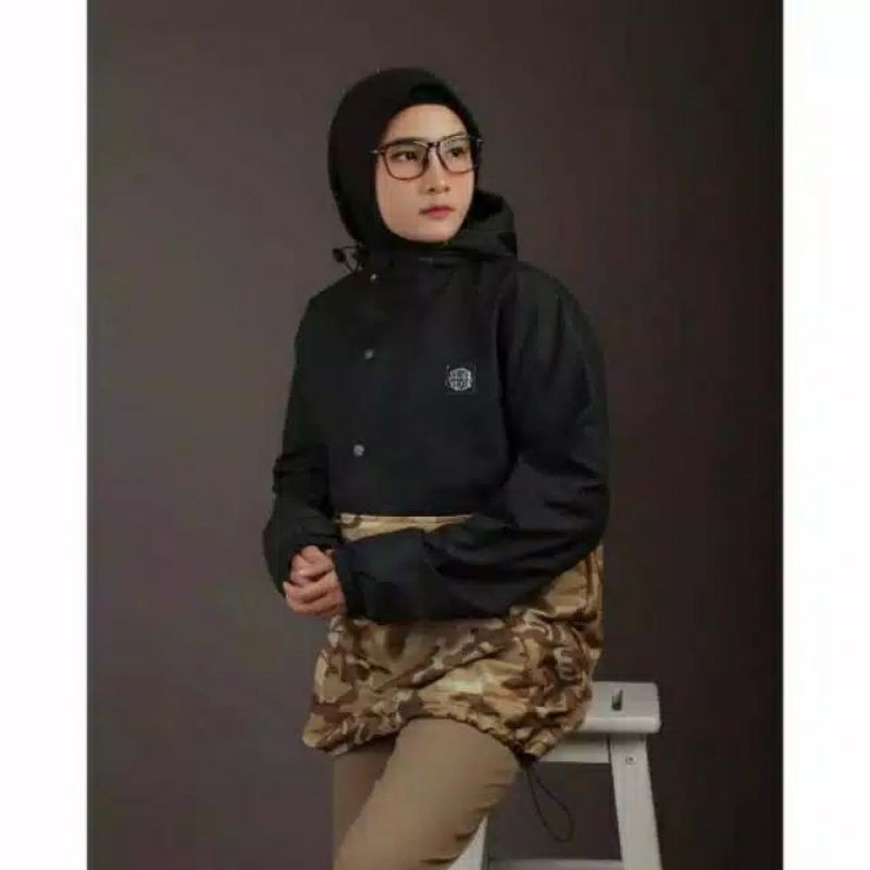 Jaket Cagoule Army Cewek