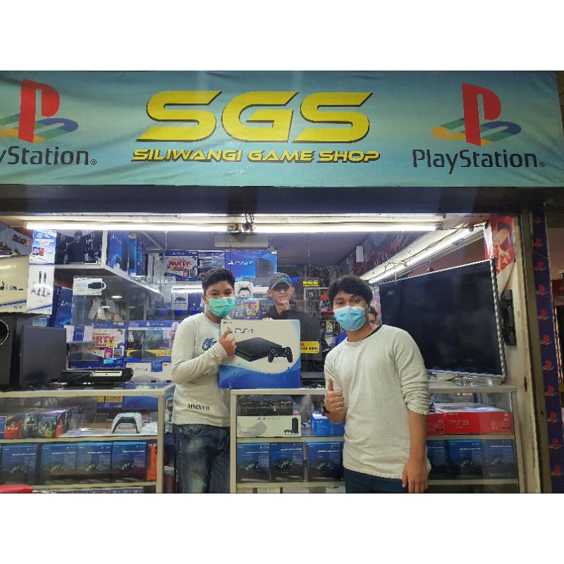 Ps4 slim 500 gb segel free game terbaru garansi service 1 tahun toko