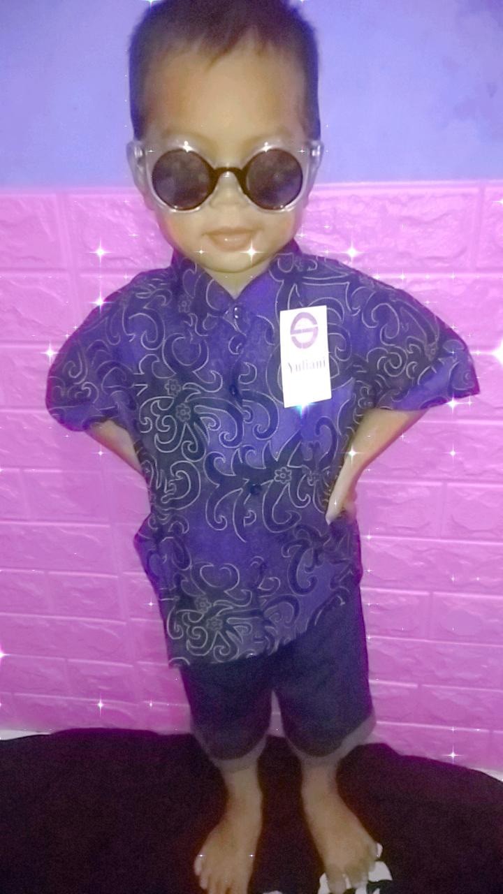 Batik Anak Laki Laki S M L Xl Tanggung Jangkis Umur 1-13tahun Bisa Bayar Tujuan/cod